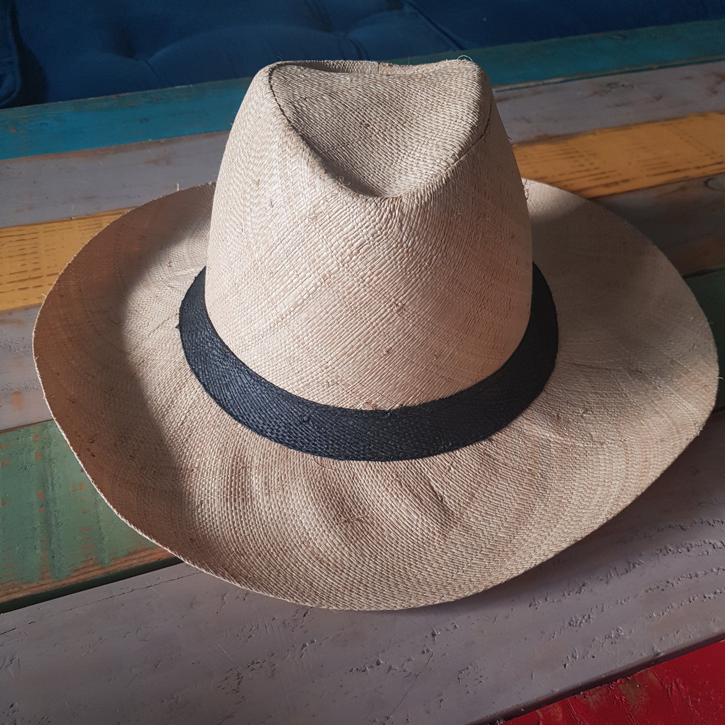 Chapeau Panama léger et large fait main, grain de raphia - capeline