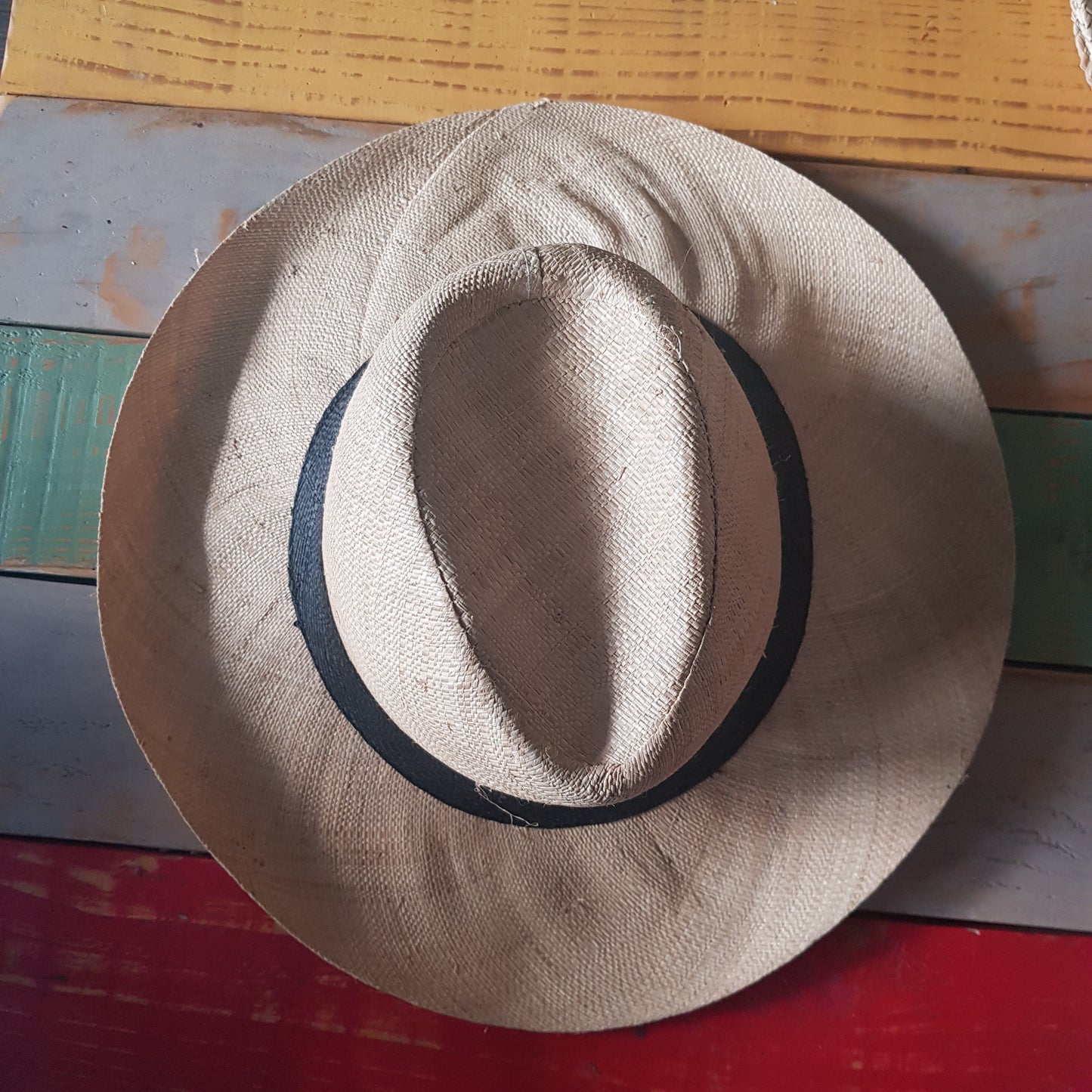 Chapeau Panama léger et large fait main, grain de raphia - capeline