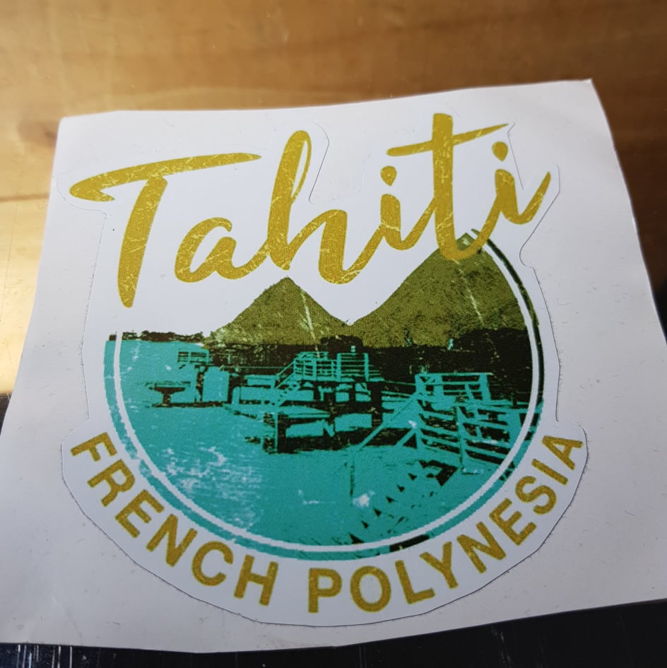 Autocollants Tahiti 11cm French Polynesia