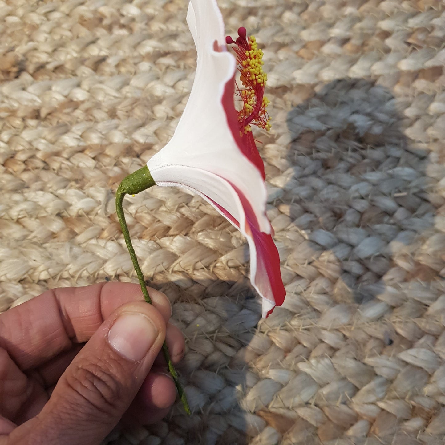 Pic fleur Hibiscus rose par lot de 100  *précommande*